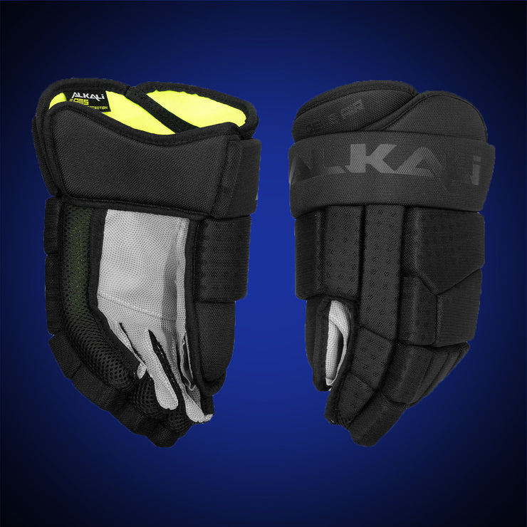 Alkali Cele Air Black Junior Hockey Gloves