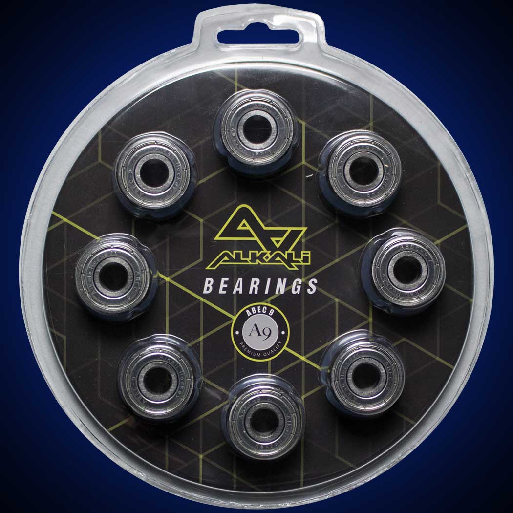 Alkali ABEC-9 Roller Hockey Speed Bearings 16-Pack