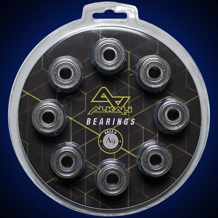 Alkali ABEC-9 Roller Hockey Speed Bearings 16-Pack
