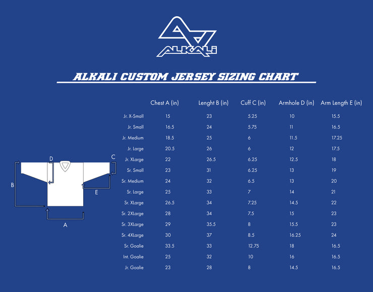 Athletic Knit Custom Sublimated Hockey Jersey Design 1001, CustomJersey.com